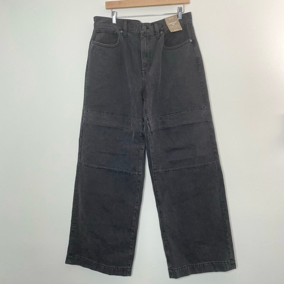 Madewell Charcoal Wide Leg Jeans - Picture 3 of 10